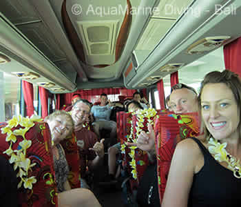 AquaMarine Diving - Bali, Group on Bus